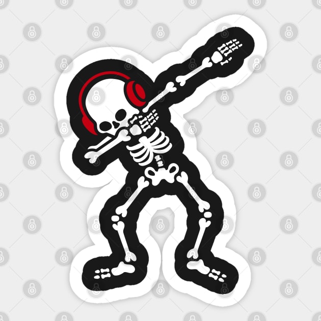 Skelton Dab Dabben Headphones Music Sticker by LaundryFactory